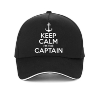 Keep Calm I'm The Captain Motor Boat Sailing Sea funny baseball cap Summer Gifts men women hat adjustable Snapback hats