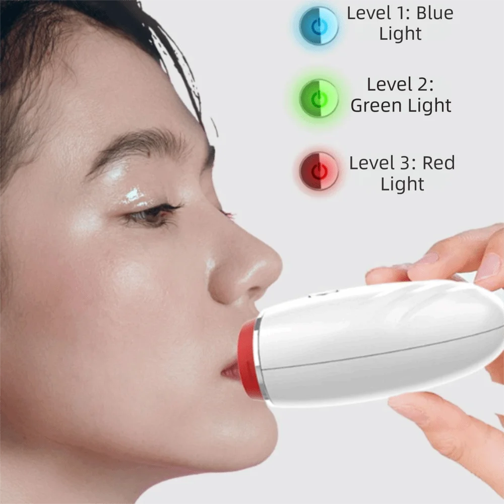 Rechargeable Lip Plumper Tool Compact Lightweight Body Soft Contact Surface Lip Enhancer One-Button Operation