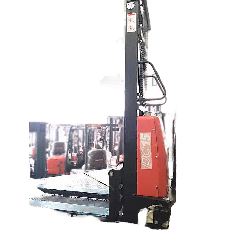 Customized 1Ton, 1.5 Ton, 2 Ton Semi- Electric Pallet Stacker Lift Height 1.6m~3.5m With Factory Price