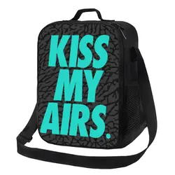 Kiss My Airs Insulated Lunch Bag for Women Cooler Thermal Lunch Box Office Picnic Travel