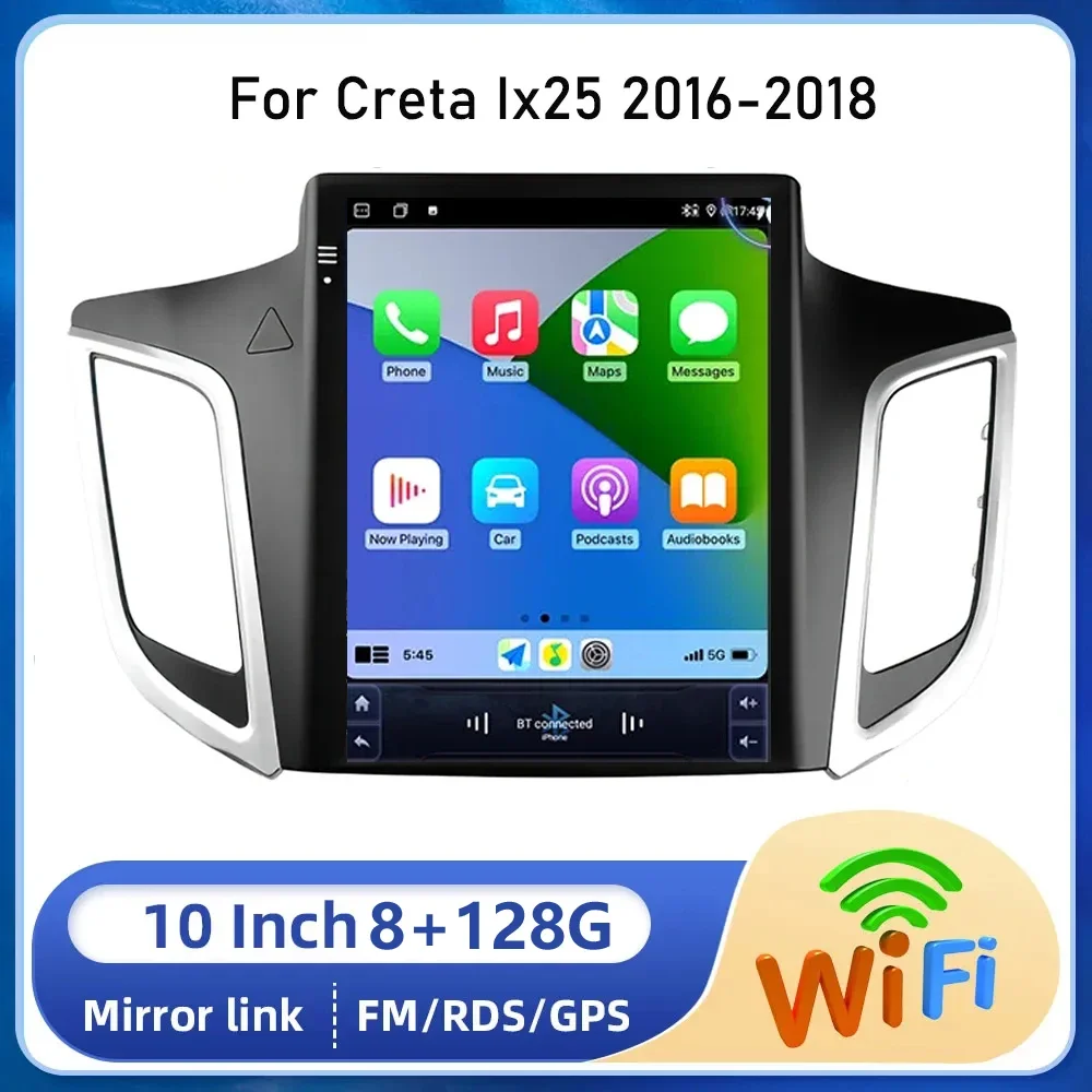 

2din Android 13 Car Radio For Hyundai Creta ix25 2015 -2019 Multimedia Video Player GPS Carplay Auto Navigation Stereo Head Unit