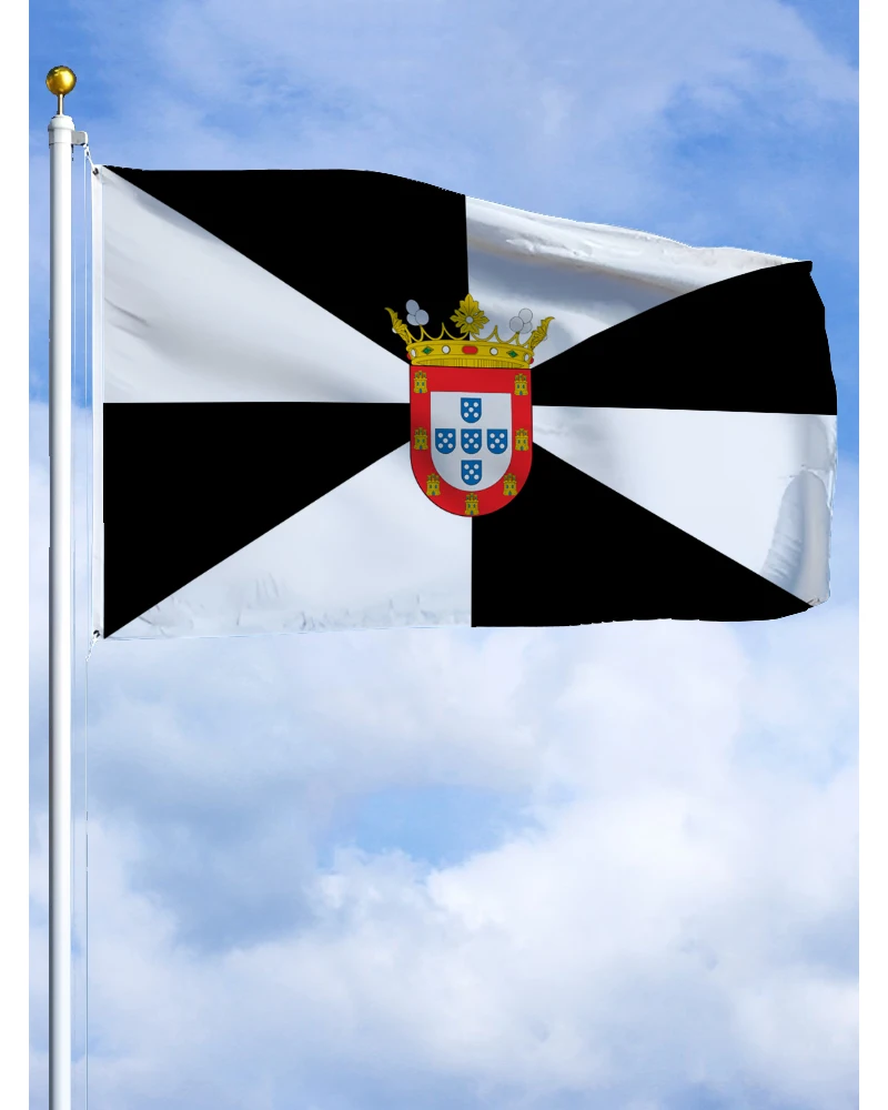 3×5 Fuß Ceuta-Flagge, bedrucktes Polyester-Banner, Tapisserie mit den autonomen Städten Spaniens als Dekoration
