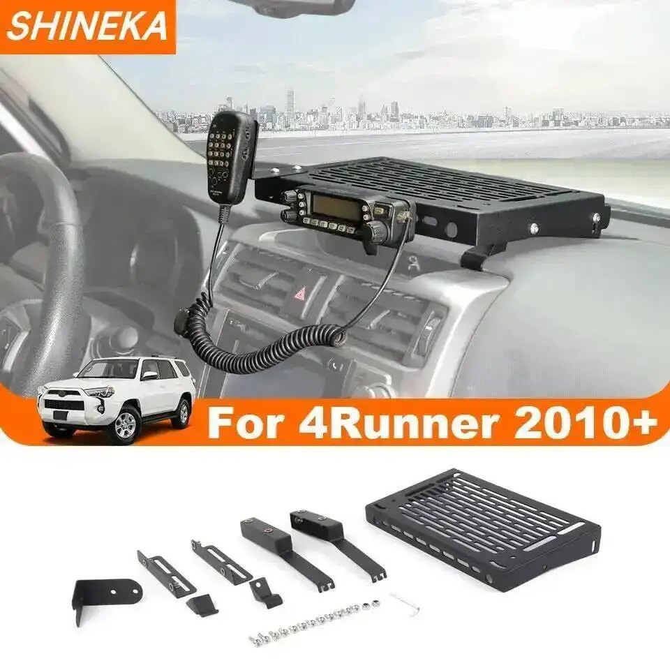 SHINEKA Auto-Multifunktions-Mittelkonsolen-Erweiterungshalterung Interphone-Aufbewahrungsregal Zubehör Passend für 4Runner 2010-2023