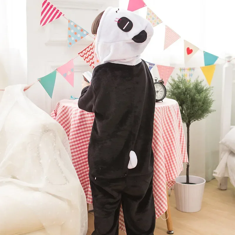 Halloween Rabbit Kigurumi For Kids Onesie Pajama Hooded Sleepwear Family Matching Sleeping Long Sleeve Clothes Set