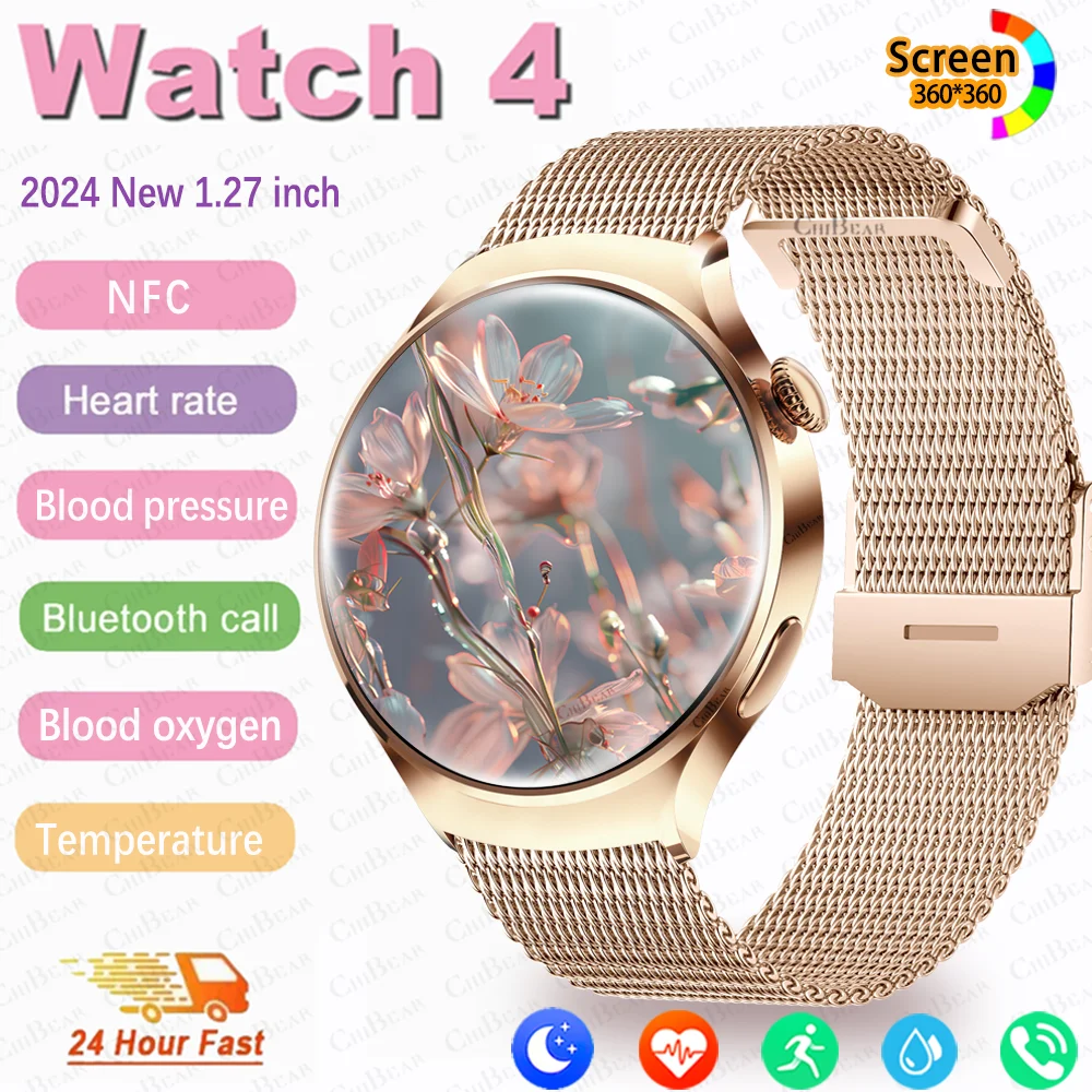 

For Huawei Smart Watch Women GPS Track NFC 360*360 HD Screen Always Display Time Waterproof Bluetooth Call Smartwatch For Lady