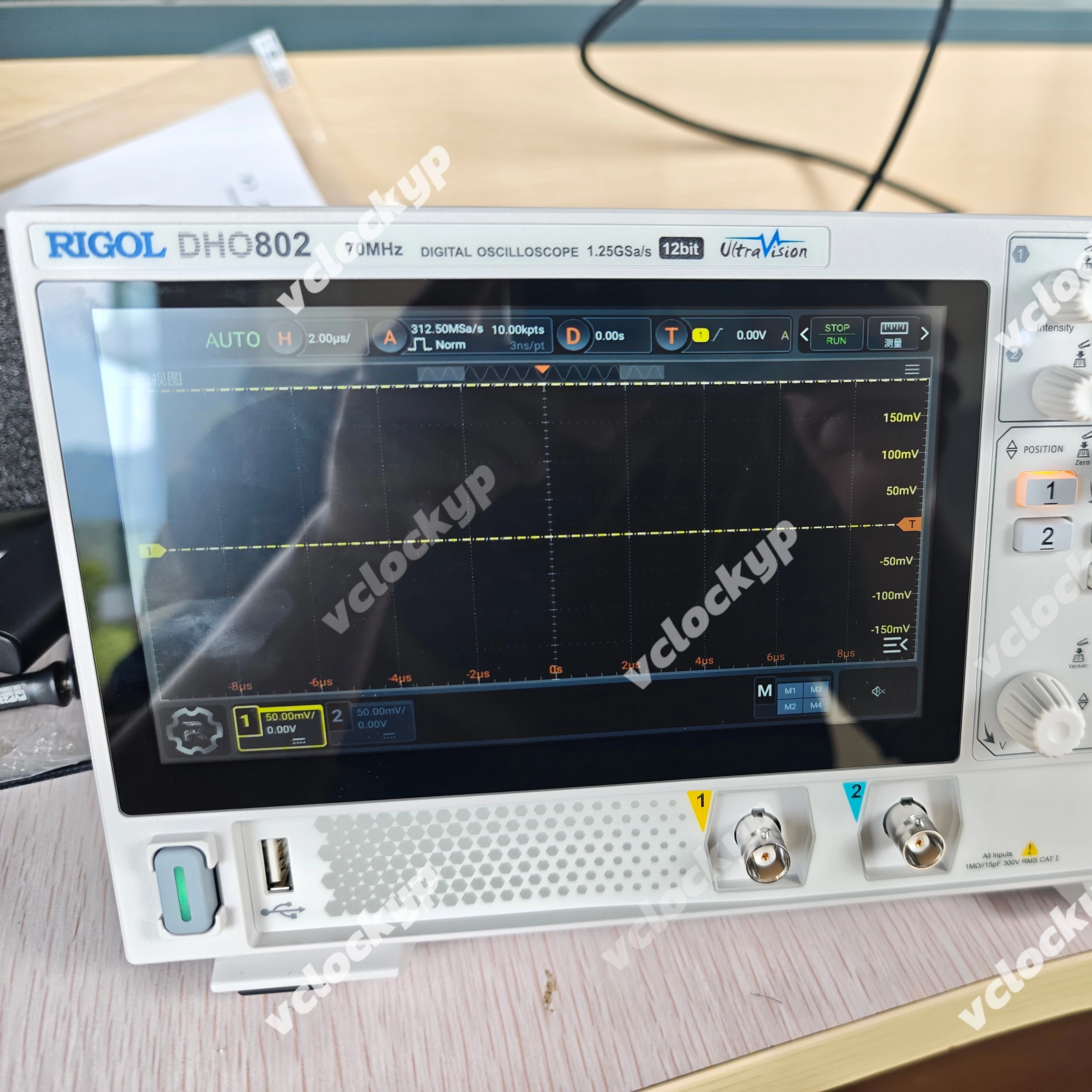 

DHO802 70MHz 2-Channel 25Mpts Portable High-Resolution Digital Oscilloscope 1.25GSa/s 12bit