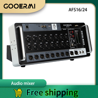 GOOERMI AFS16-24 Professional Digital Mixer Audio Pro 16-24 Channel DJ Mixing Sound Board Console USB PC Recording Input 48V