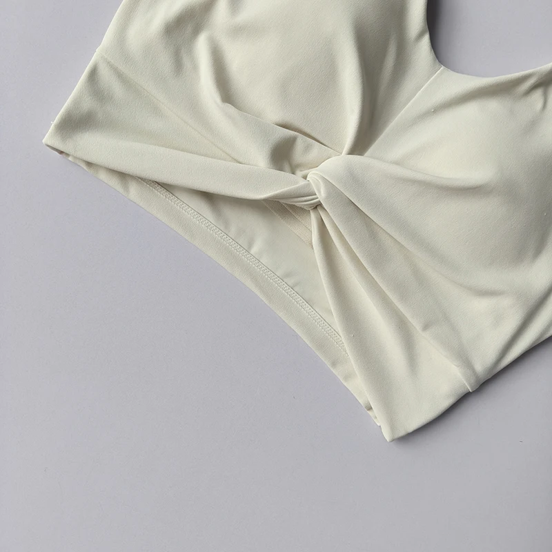Neckhalter-Sportunterwäsche, Beauty-Back, integrierte Yoga-Weste für Frauen, geeignet für Training, Fitness, stoßfester Pilates-Lauf-BH – Detail 4