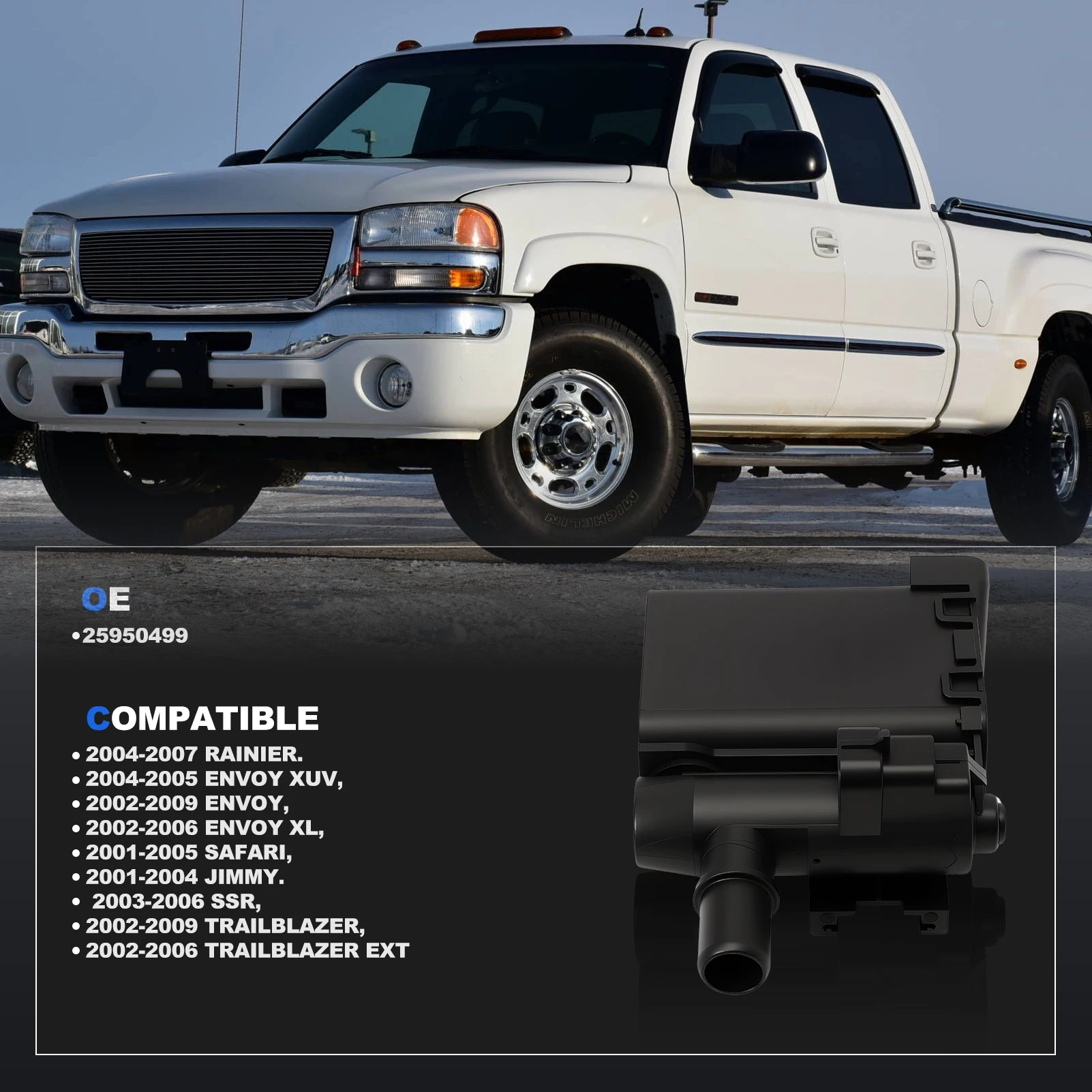 蒸気キャニスターベントバルブ 25950499 ビュイック-2004-2007 レーニア GMC-2004-2005 エンボイ XUV 2002-2009 エンボイ 2002-2006 エンボイ XL