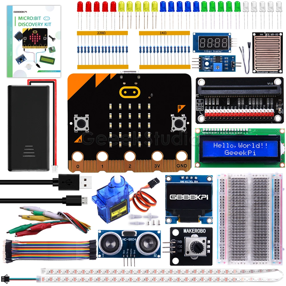 

BBC Micro:Bit V2 Ultimate Starter Kit , Programming, Coding for Kids Teens Discovery Kit