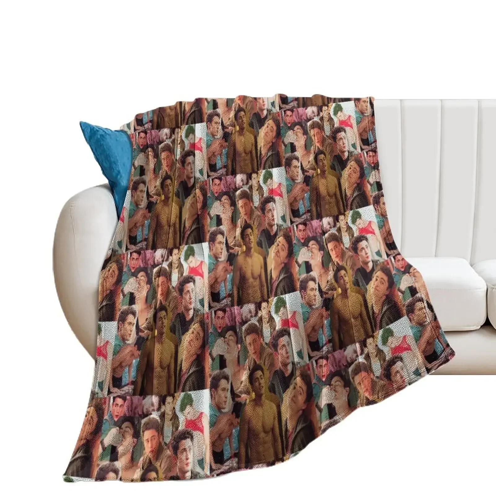 Paxton Hall Yoshida/ Darren Barnet Collage Throw Blanket blankets and throws For Decorative Sofa Decorative Throw Blankets