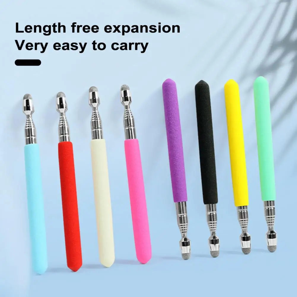 Portable Telescopic Teacher Pointer Anti-slip Handheld Whiteboard Capacitive Touch Screen Presenter Stick Classroom Supplies