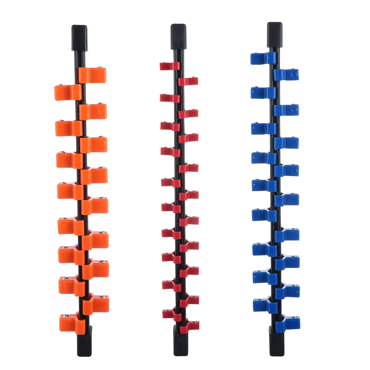 3 قطعة من البلاستيك كم المقبس درج منظم انفصال مزدوج الوجهين قابل للتعديل موثوق المقبس حامل مع محمل كروي الربيع