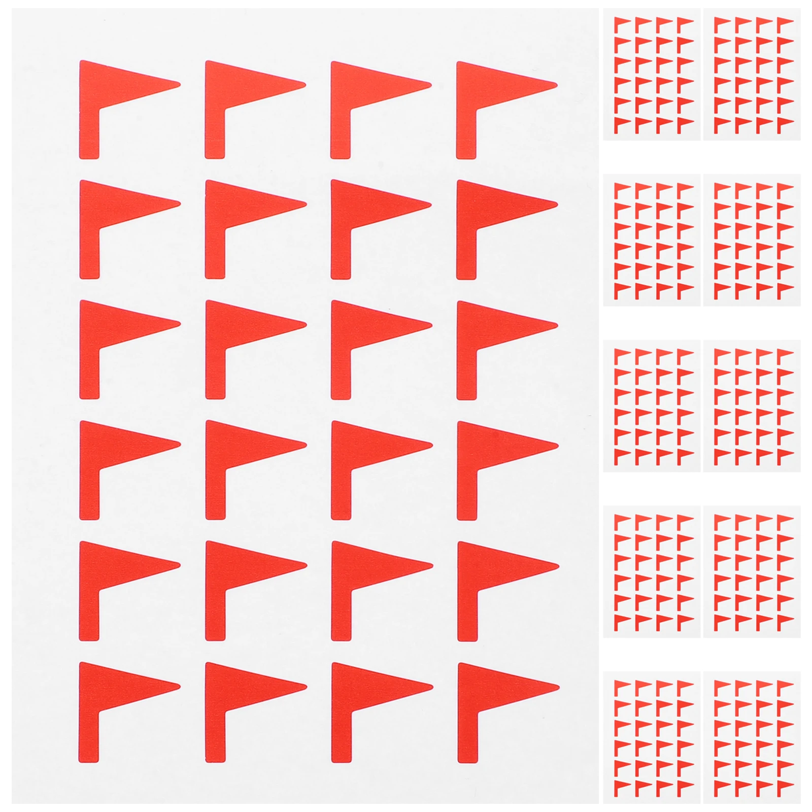 

288 pcs Red Flag Stickers Decorative Paper Adhesive Labels for Planner Work Appointment Classification Marking Note Tags