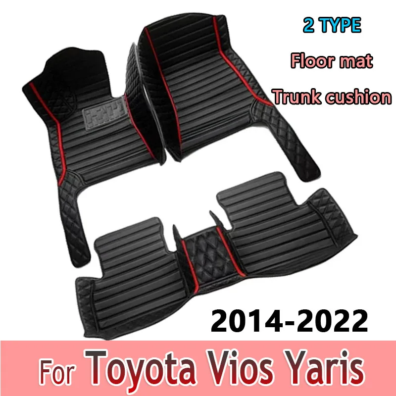 

Автомобильные коврики для Toyota Vios Yaris 2022 2021 2020 2019 2018 2017 2016 2014