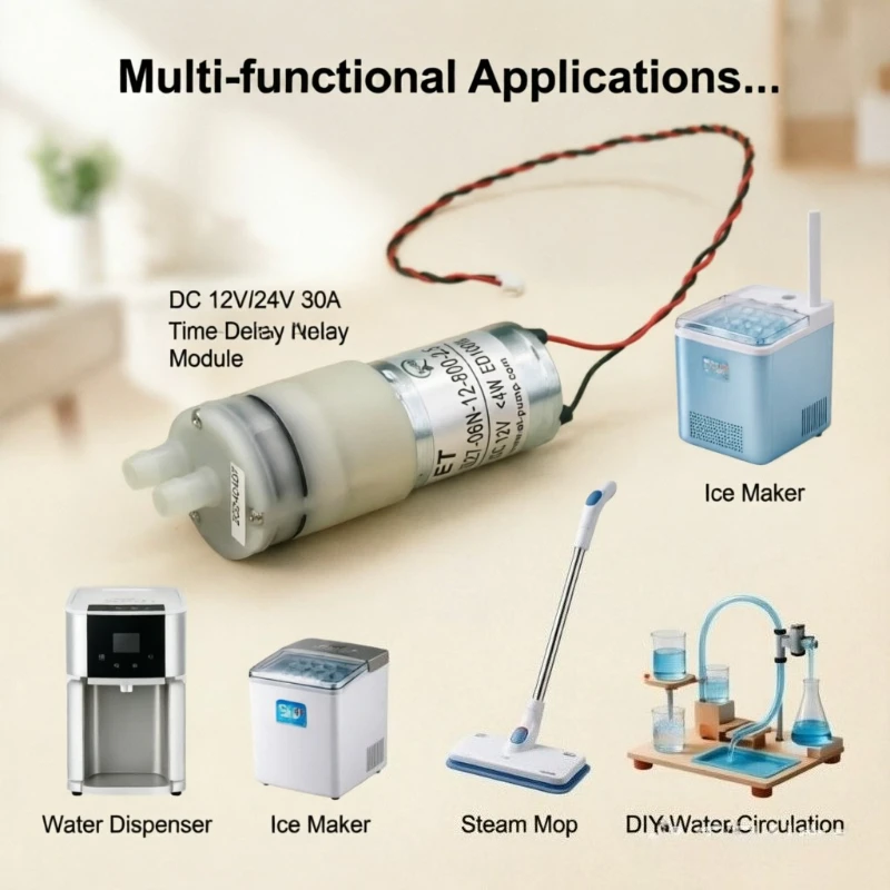 

Water Pump DC12V Self-Priming Silent Diaphragm Pump for Dirty Water Tank Clean Water Tank ET370 Replacement