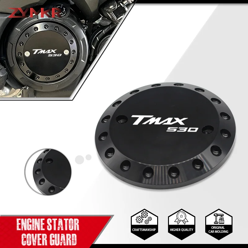 

Hot-Selling Engine Stator Cover Motorcycle CNC Engine Stator Protective Cover For TMAX500 2008-2012 TMAX530 2013-2016