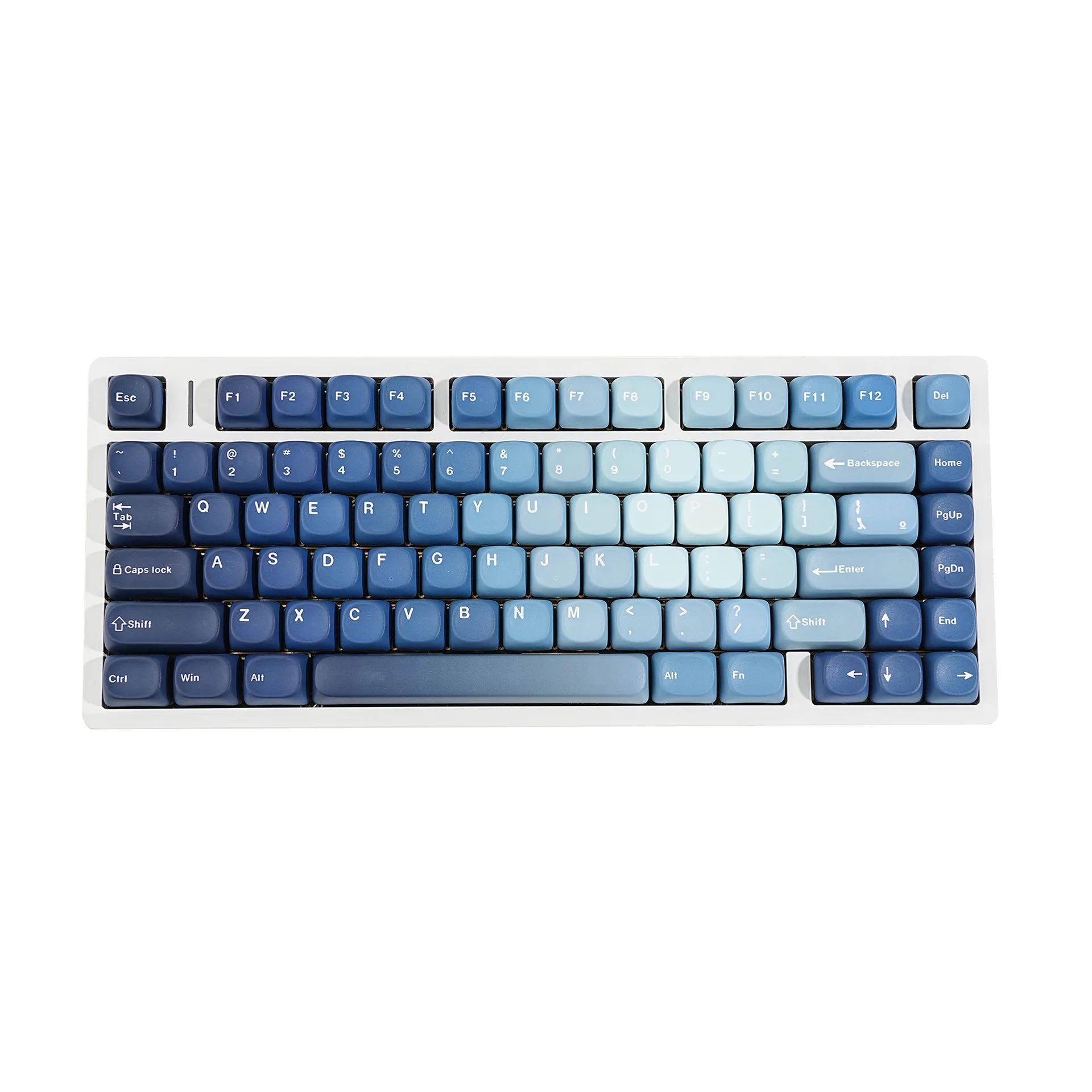 Spanish French German UK Abnt2 Russian Korean Arabic Japanese Ocean Blue Mechanical Keyboard Keycaps MOA Profile PBT ISO Keycap - view 5