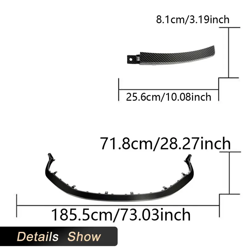 Car Front Bumper Lip Spoiler for Porsche 911 992 GT3 2022 Racing Front Lip Chin Apron Guard Body Kits Prepreg Dry Carbon
