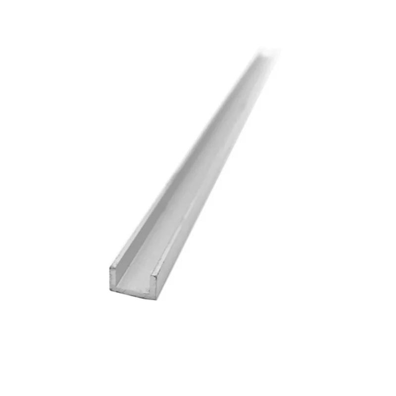6063 Aluminum U-Channel Outside width 8mm 10mm thick 1mm 2mm U shape Aluminum aluminum alloy glass covered edge strip