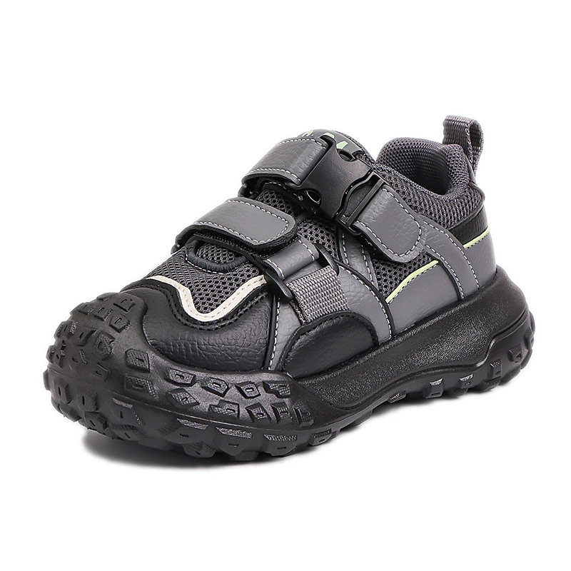 

Trendy Running Shoes Fashion Kids Comfortable Children Solid Color Sneakers Mesh Breathable Girls Outdoor Shoes Casual Velcro