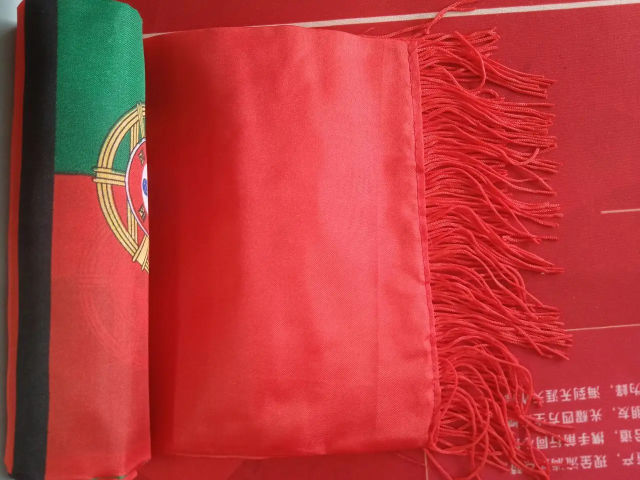 Fast Delivery 100% Polyester National Flag Portugal Scarf