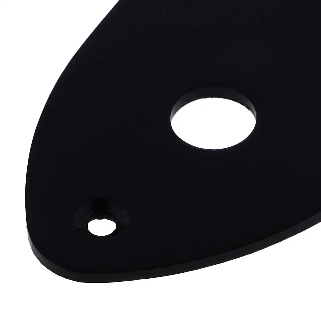 Bass Control Plate Cover Metal Jazz Bass Accessory Black Replacement Parts for Electric Bass DIY Repair