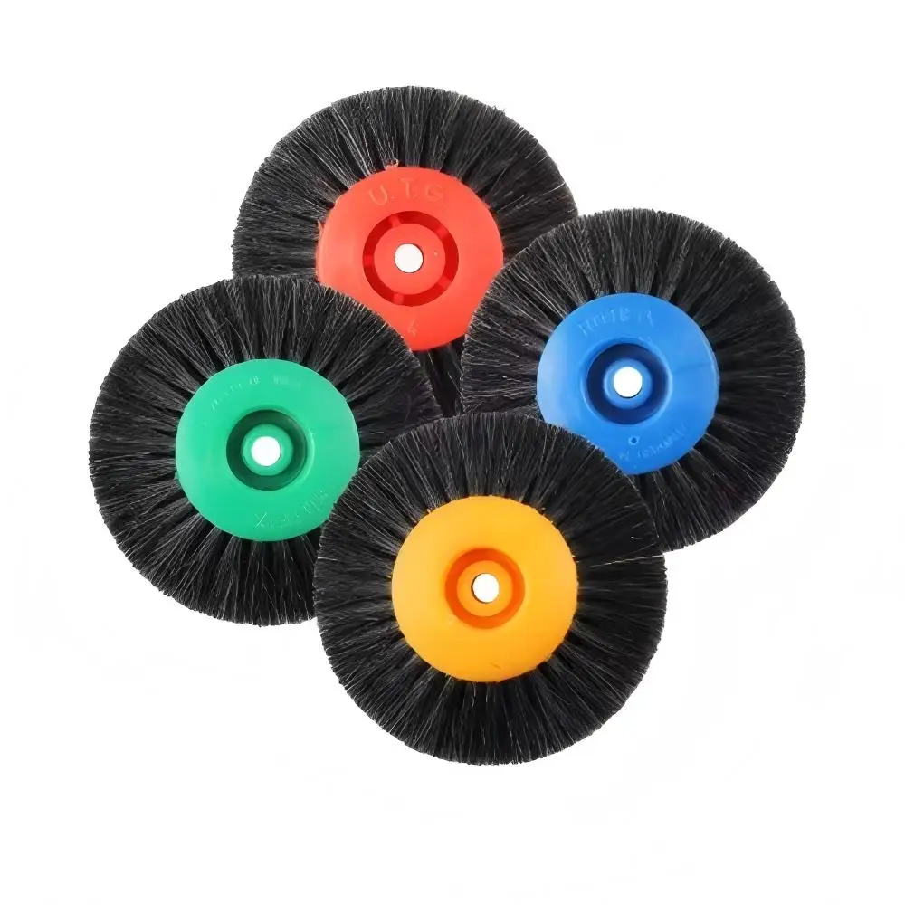 

Dental Latch Polishing Brush Wheel 3C/4C 65mm 78mm Pig Hair Horse Hair Rotary Buffing Tool for Jewelry Dentistry Lab