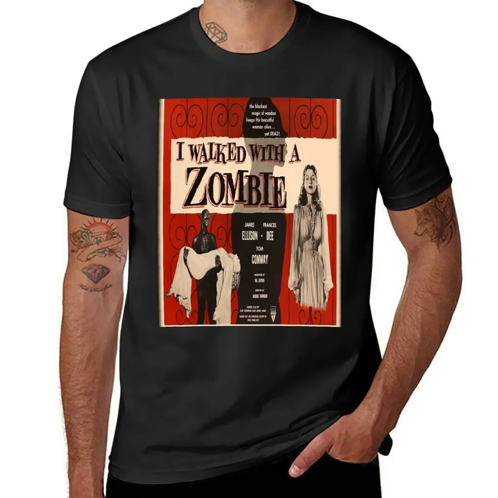 I Walked With A Zombie. T-Shirt hippie clothes plus size clothes anime stuff for a boy mens workout shirts