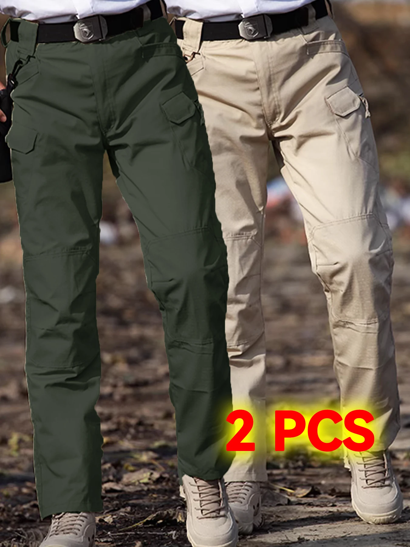 

Military Tactical Pants Cargo Men Waterproof Trousers Casual Pants Wear-resistant Multi-pocket Outdoor Hiking Work Trousers Male