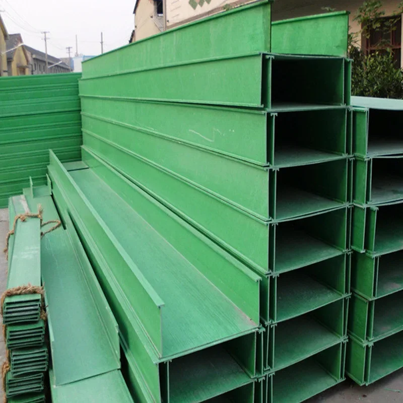 Customized fiberglass cable tray, fire retardant and flame retardant power distribution equipment, wire slot box, pultruded