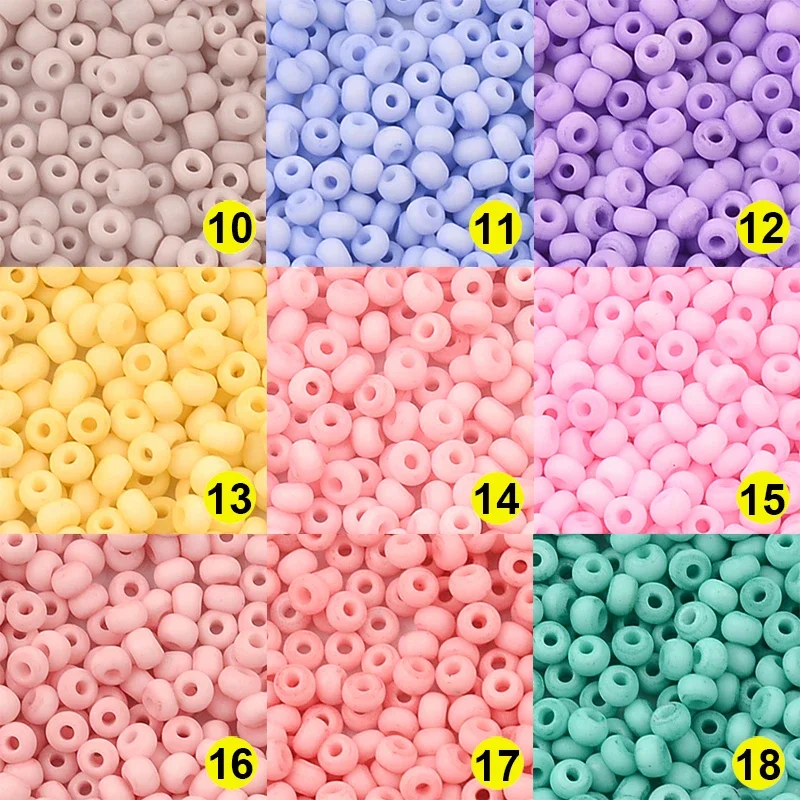 500Pcs 3mm Matte Macaroon Color Glass Seed Beads 8/0 Uniform Round Spacer Beads for DIY Handmade Jewelry Making My Orders Bead