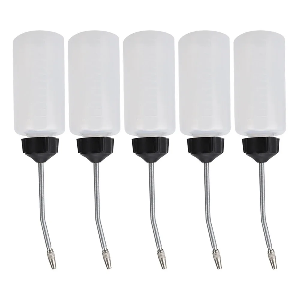 5pcs Long Tip Oil Dispenser Iron Mouth Spou Extended Spout Sewing Machine Oiler 120ml Plastic Oil Bottle Sewing Machines