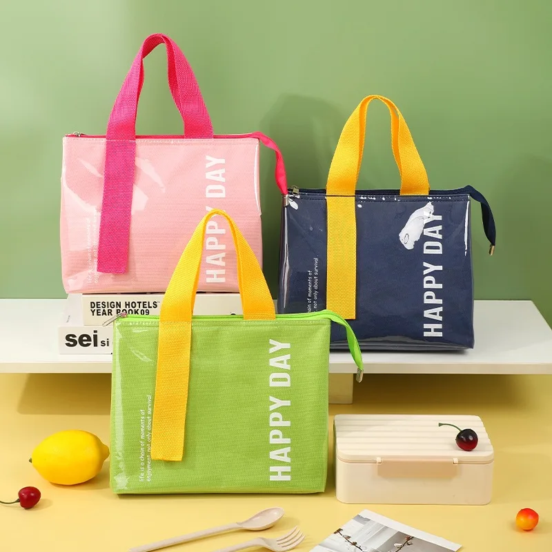 Women Waterproof Insulation Lunch Bag for Kids Thermal Bag Portable Picnic Food Bento Pouch Student Dinner Container Loncheras