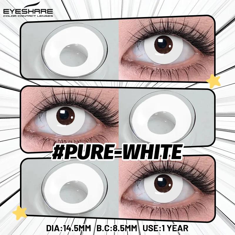 EYESHARE Anime-Zubehör Augenlinsen 1 Paar Cosplay Farbige Kontaktlinsen für Augen Verrücktes Halloween-Make-up Farbige Augenlinsen – Detail 4