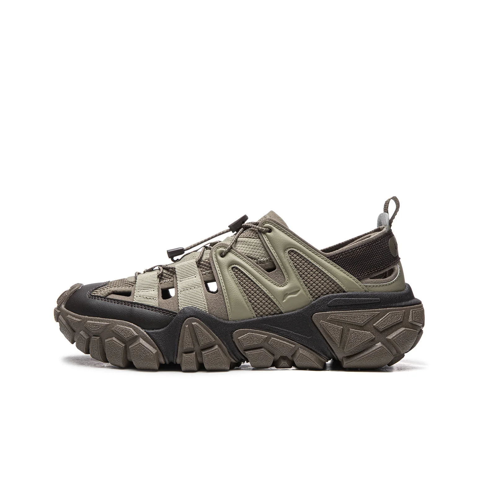 Chaussures de randonnée sur rivière Li Ning Sand Dune, antidérapantes, résistantes à l'abrasion, légères, pour hommes, gris AGUW025-3