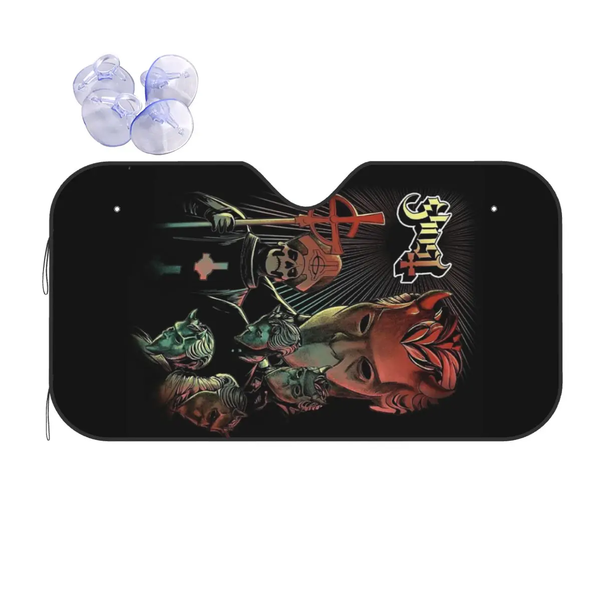 

Ghost B.C. Band Sunshade Windscreen Car Front Windshield Window Sun Visor Accessories Covers