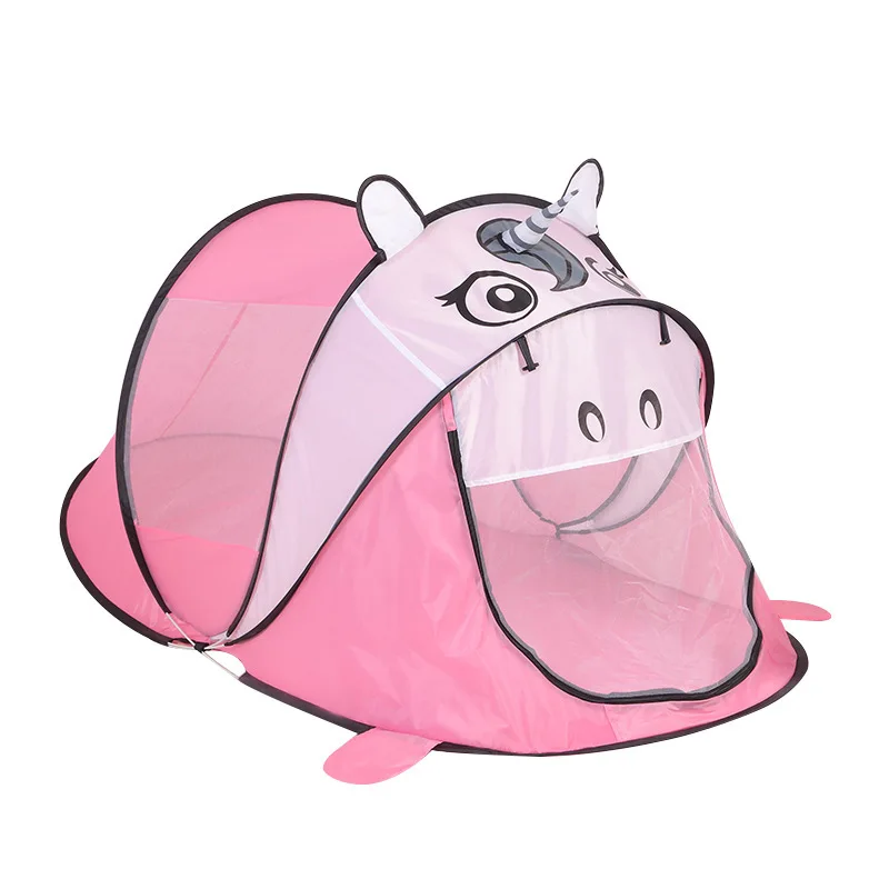 Crianças brincar tenda dobrável para meninos meninas presente grande playhouse dobrável interior/exterior pop up tenda brinquedos para idades 1 e up