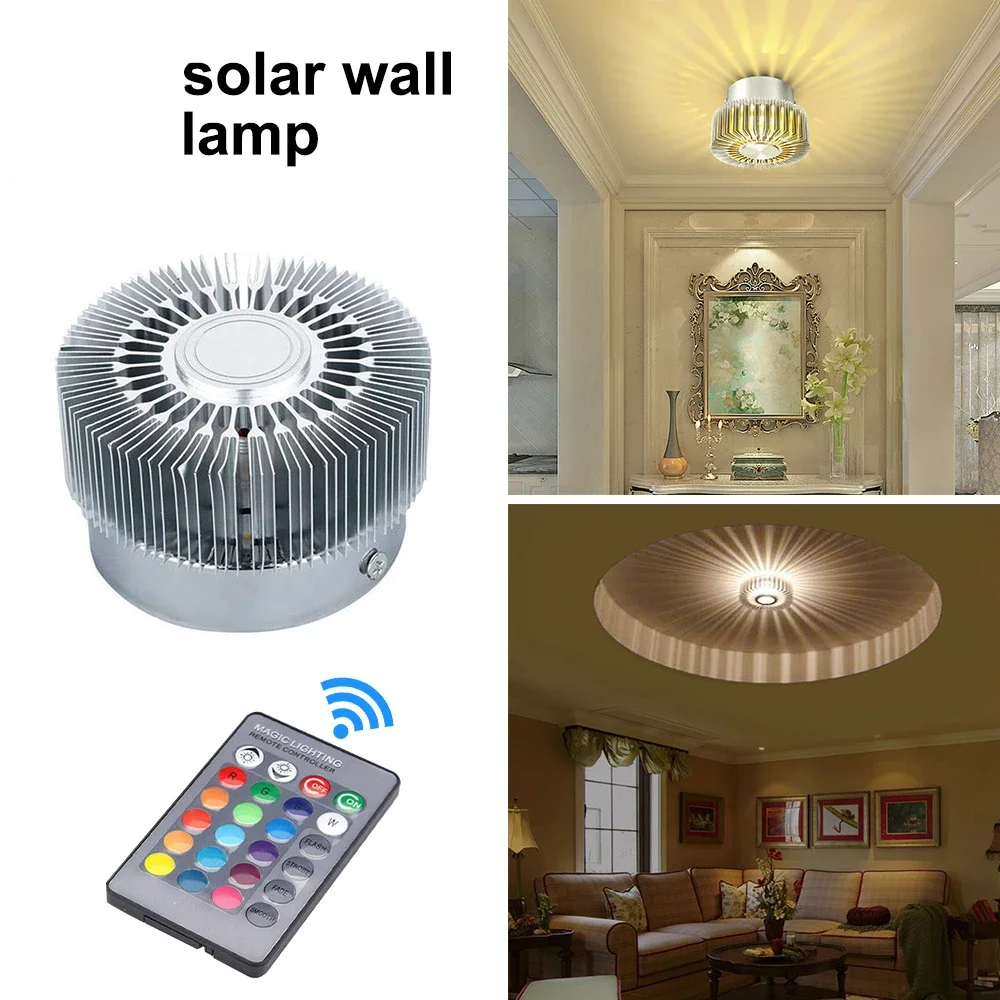 3W LED Wall Light RGB Effect Lamp Sunflower Projection Light AC 85-265V Aisle Corridor Decorative Ceiling Light For Home Decor