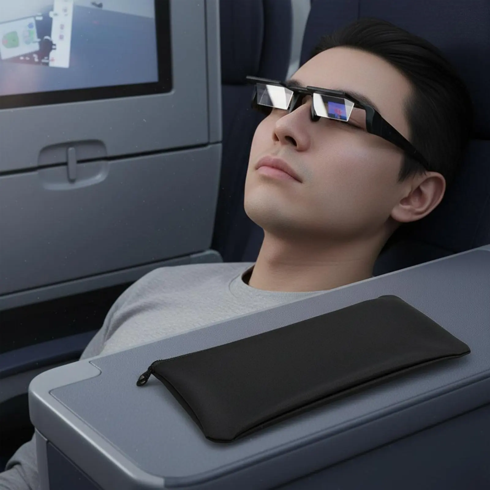 Picture 4: Lying down Perusing Glasses Lightweight Design Lazy Viewer Glasses Bed Spectacles Multi-Functional Vision Accessory for Hospital