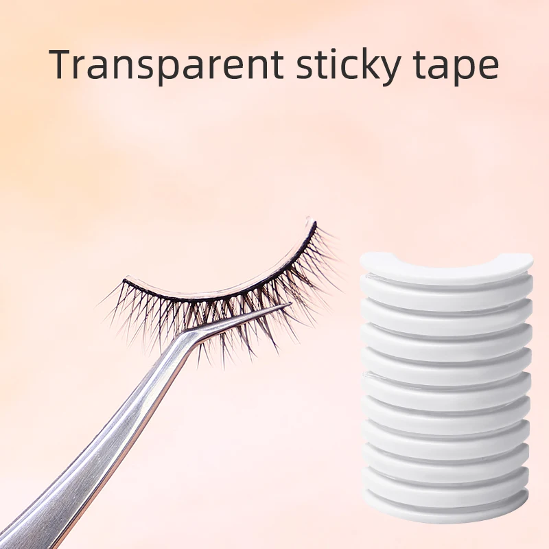 10 Pcs Replaceable Adhesive Eyelash Glue Sticky Tape Strips