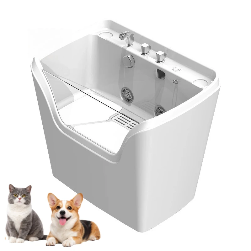 

Massage Mini Dog Pet Acrylic Bath Tub Dog Grooming Spa Micro Bubble Ozone Milk Bath Tub for Pets