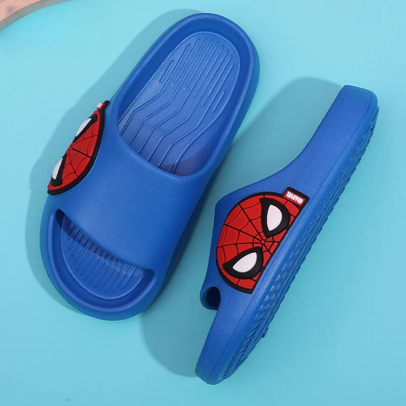 Summer Cartoon Spider Man New Children's Bath Home Boy Cute Quick Drying Anti Slip Indoor Baby Soft Bottom Slippers