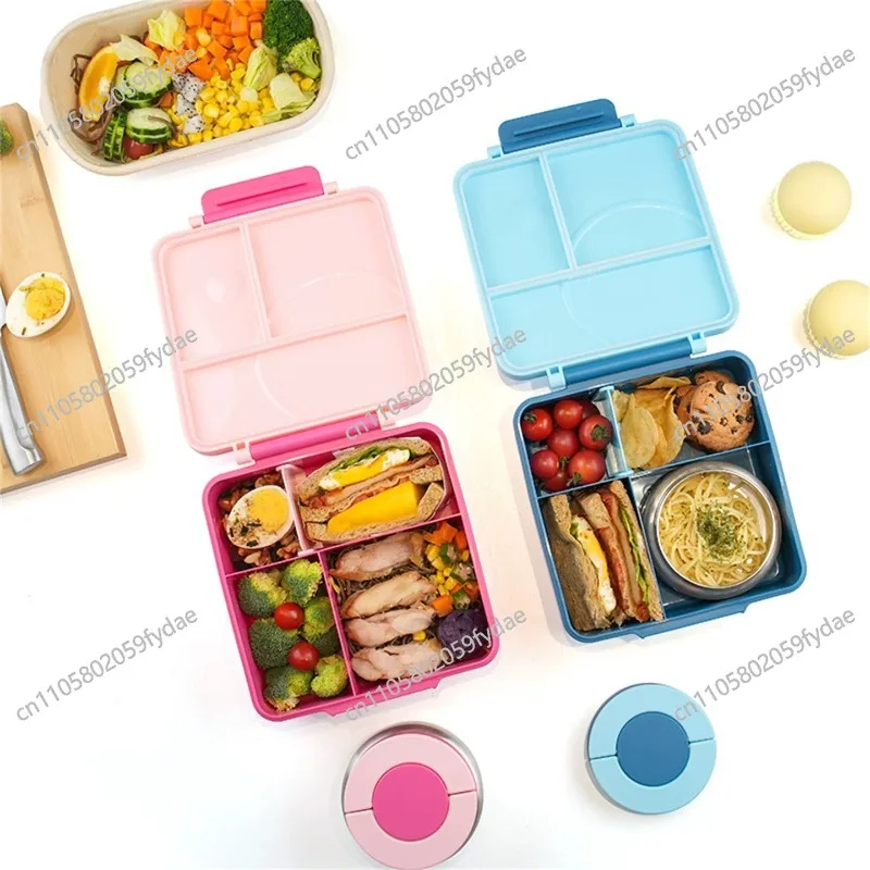 

Bento Box Stainless Steel Bowl Lunch Box Plastic Lunch Box Can Be Heated in Microwave Oven