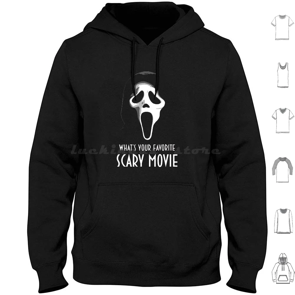 Ghostface Whats Your Favorite Scary Movie Halloween Hoodies Long Sleeve Halloween Ghostface Scream Horror Whats Your