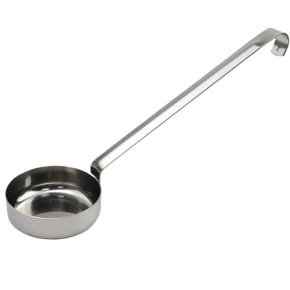 Onilini Stainless Steel Pizza Sauce Spoon with One-piece Long Handle Measuring Soup Spoon Kitchen Cooking Tableware