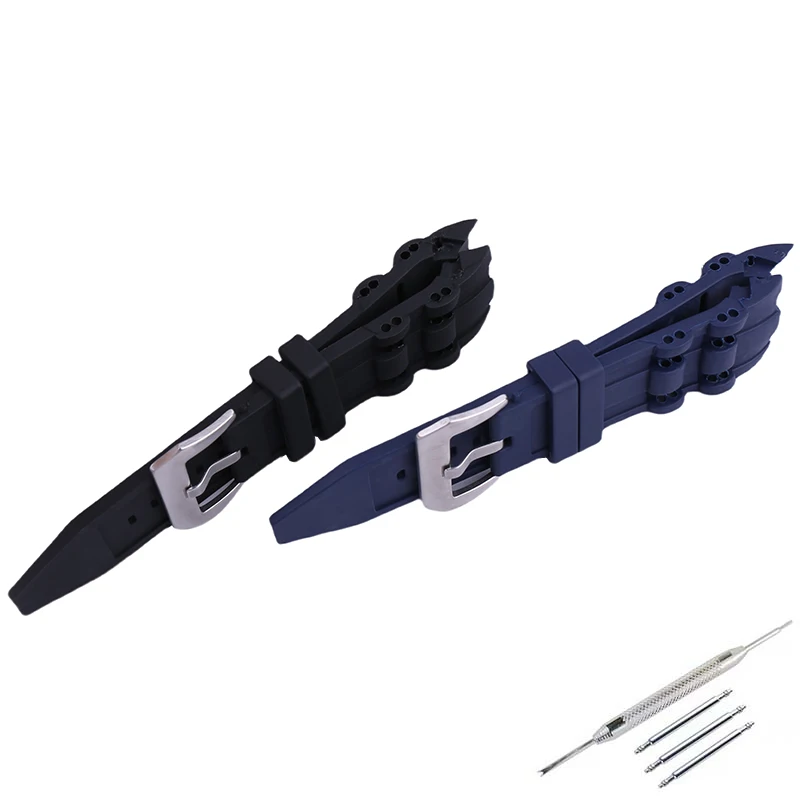 Accesorios de correa de reloj de silicona para hombre de 26mm compatibles con correa de reloj Invicta Pro Diver pulsera deportiva de goma PU resistente al agua