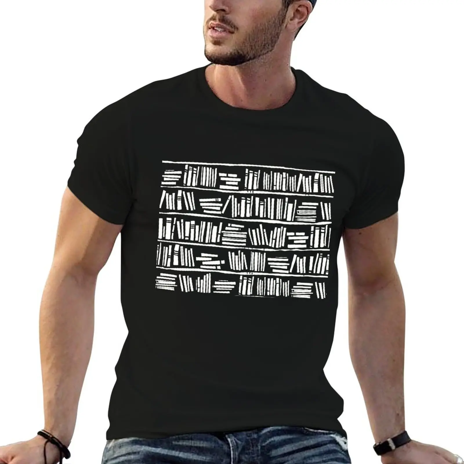 Bookshelf TBR Lightweight Sweatshirt man clothes Short sleeve tee hippie clothes men clothing