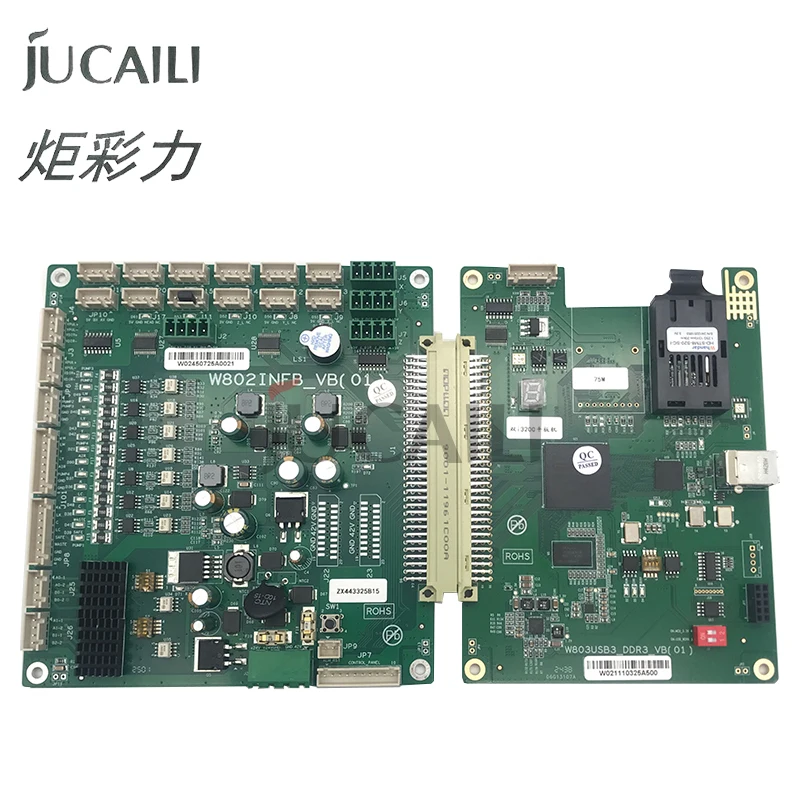 

Jucaili Wellprint xp600/tx800/i3200 optical Flatbed Version double head board for Eco solvent/UV printer