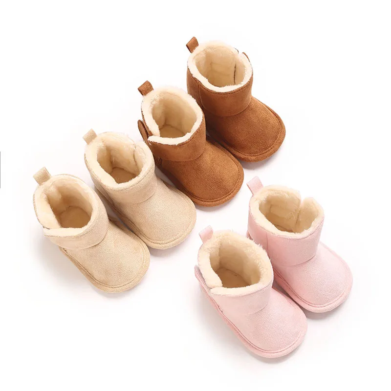 Neue Baby Stiefel Für Winter Wärme 0-18M Neugeborenen Baby Klett Weiche Sohle Anti Slip Vordere Schuhe baby Schuhe Warme Schnee Stiefel – Detail 2